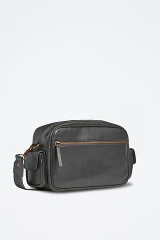 Bandolera de piel ovina - Negro