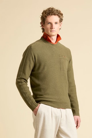 Jersey de lana - Verde oscuro