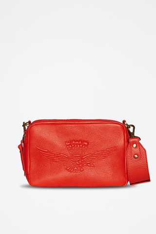 Bandolera de piel - Rojo