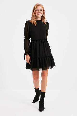 Robe volantée - Noir