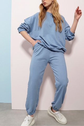 Sweat regular et pantalon de survêtement - Bleu