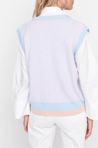 Pull sans manches - Violet