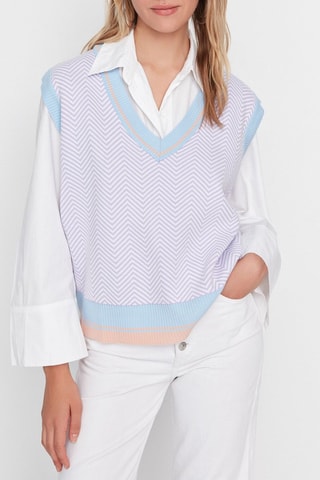 Pull sans manches - Violet