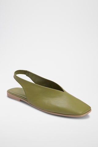 Ballerines en cuir - Vert