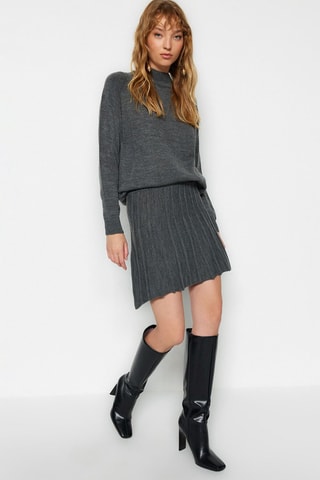 Pull et jupe - Gris