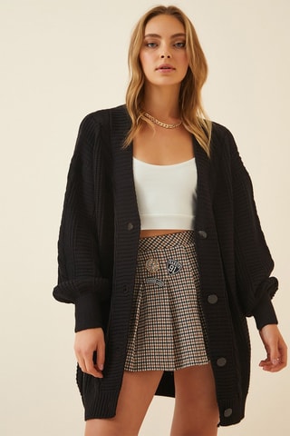Gilet long - Noir