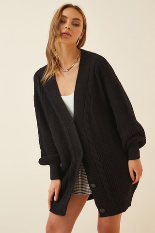 Gilet long - Noir
