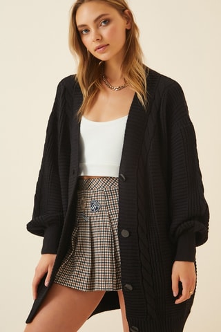 Gilet long - Noir