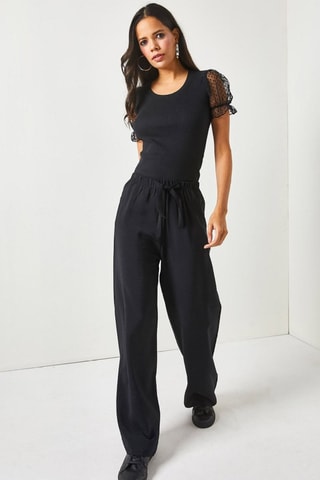 Pantalon palazzo - Noir