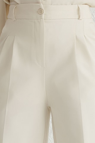 Pantalon droit - Écru