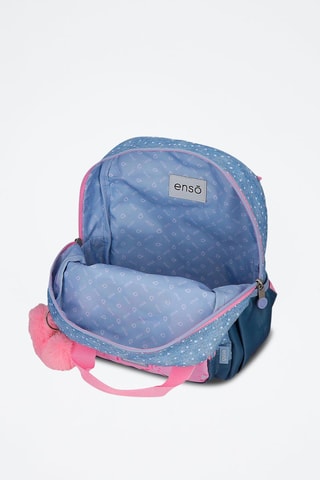 Sac à dos - Blanc, bleu et rose