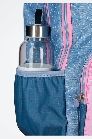 Sac à dos - Blanc, bleu et rose