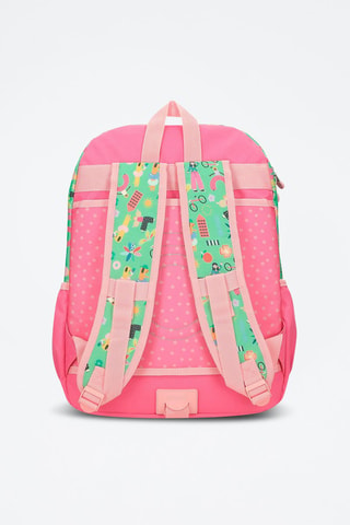 Sac à dos - Bleu, noir, rose et vert