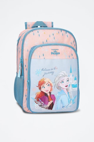 Sac à dos Elsa et Anna La Reine des Neiges Disney - Bleu et rose