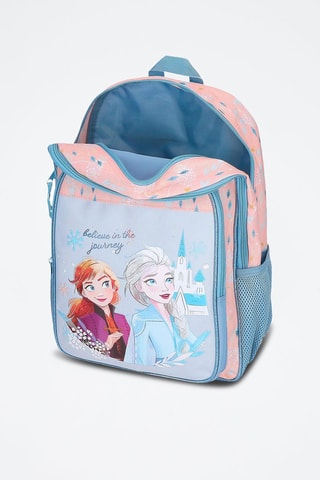 Sac à dos Elsa et Anna La Reine des Neiges Disney - Bleu et rose