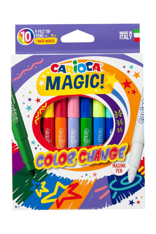 9 canetas de feltro Magic e 1 substituidor Magic - 9 cores