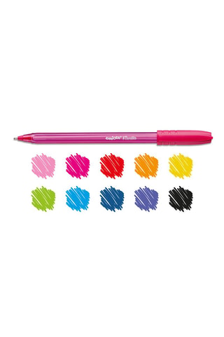 10 stylo-billes - 10 encres