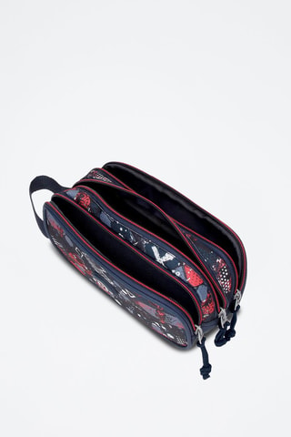 Trousse - Blanc, rouge et bleu