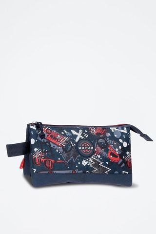 Trousse - Blanc, bleu et rouge