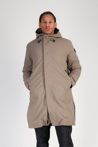 Parka con capucha - Beige