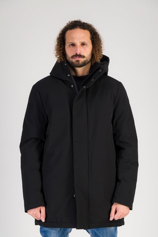 Anorak con capucha Chamois - Negro
