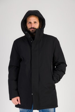 Anorak con capucha Chamois - Negro