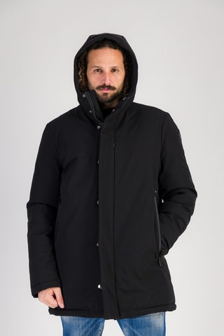Anorak con capucha Crete - Negro