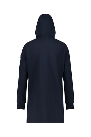 Chaqueta larga con capucha Seraphin - Azul marino