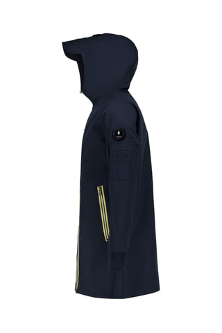 Chaqueta larga con capucha Seraphin - Azul marino
