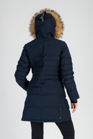 Anorak largo - Beige y azul