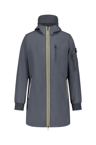 Chaqueta larga con capucha Seraphin - Gris