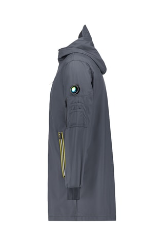 Chaqueta larga con capucha Seraphin - Gris