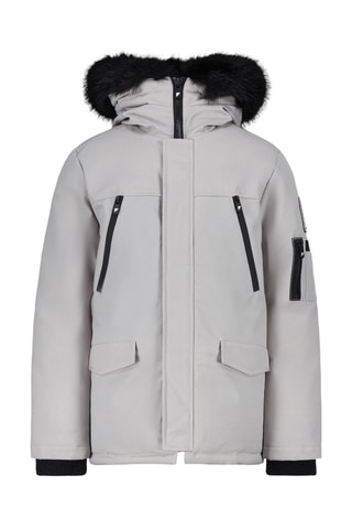 Parka con capucha City Light - Gris y negro