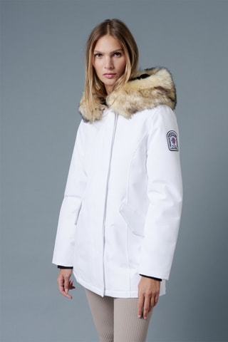 Parka con capucha Megeve - Blanco