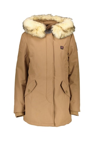 Parka calorífica con capucha Megeve Heat - Marrón