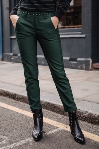 Broek Claudia Polyneo - Donkerblauw - Groen