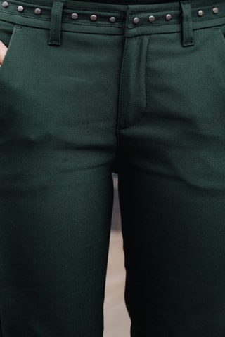 Broek Claudia Polyneo - Donkerblauw - Groen