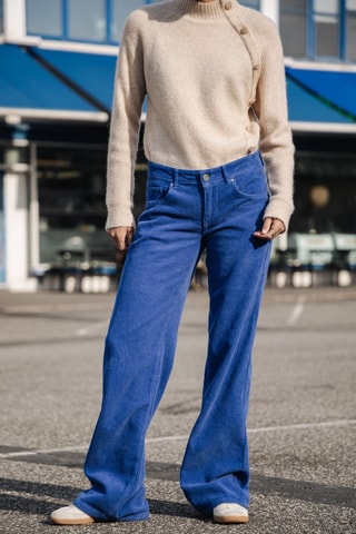 Broek Agatha Veluto - Blauw - Blauw