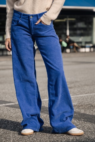 Broek Agatha Veluto - Blauw - Blauw