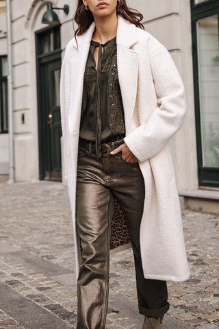 Manteau en laine - Blanc