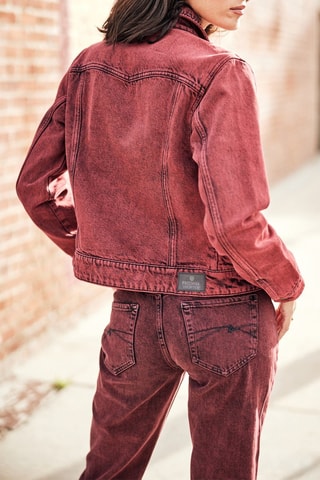 Veste en jean Maisy Denim - Rouge