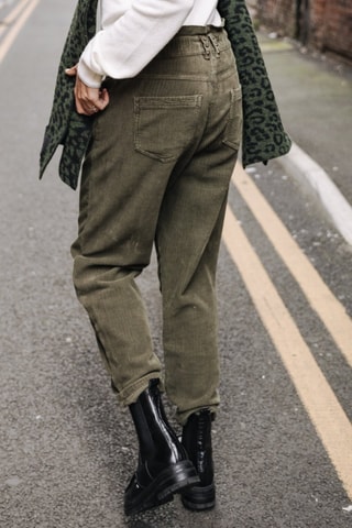Broek Lara Veluto - Blauw - Groen