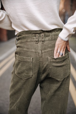 Broek Lara Veluto - Blauw - Groen