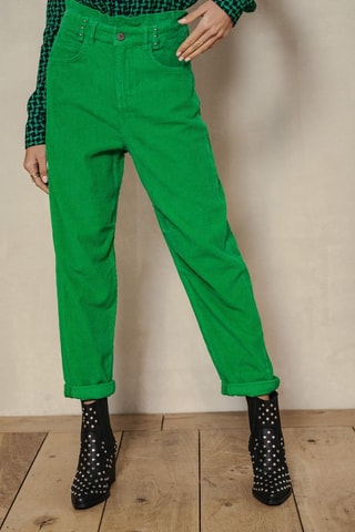 Broek Lara Veluto - Blauw - Groen