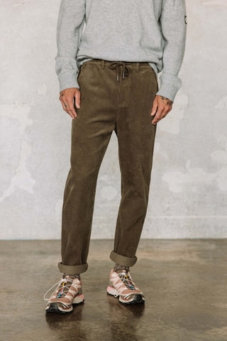 Pantalon relaxed Derek - Vert foncé