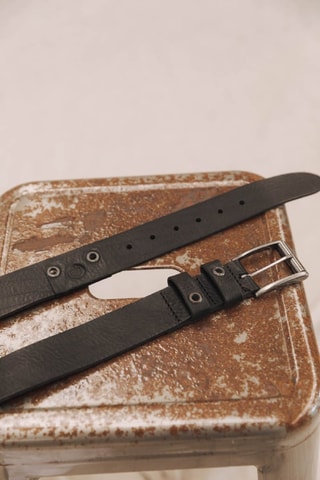 Ceinture en cuir Arsene - Noir