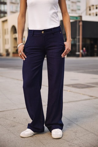 Broek - Marineblauw - Blauw