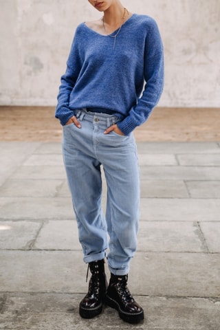 Broek Lara Veluto - Lavendelpaars - Blauw