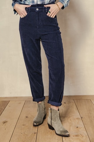 Broek Lara Veluto - Blauw - Blauw