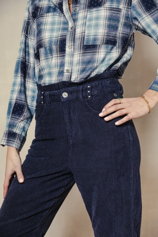 Broek Lara Veluto - Blauw - Blauw